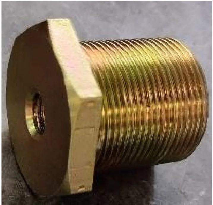 Threaded brass component