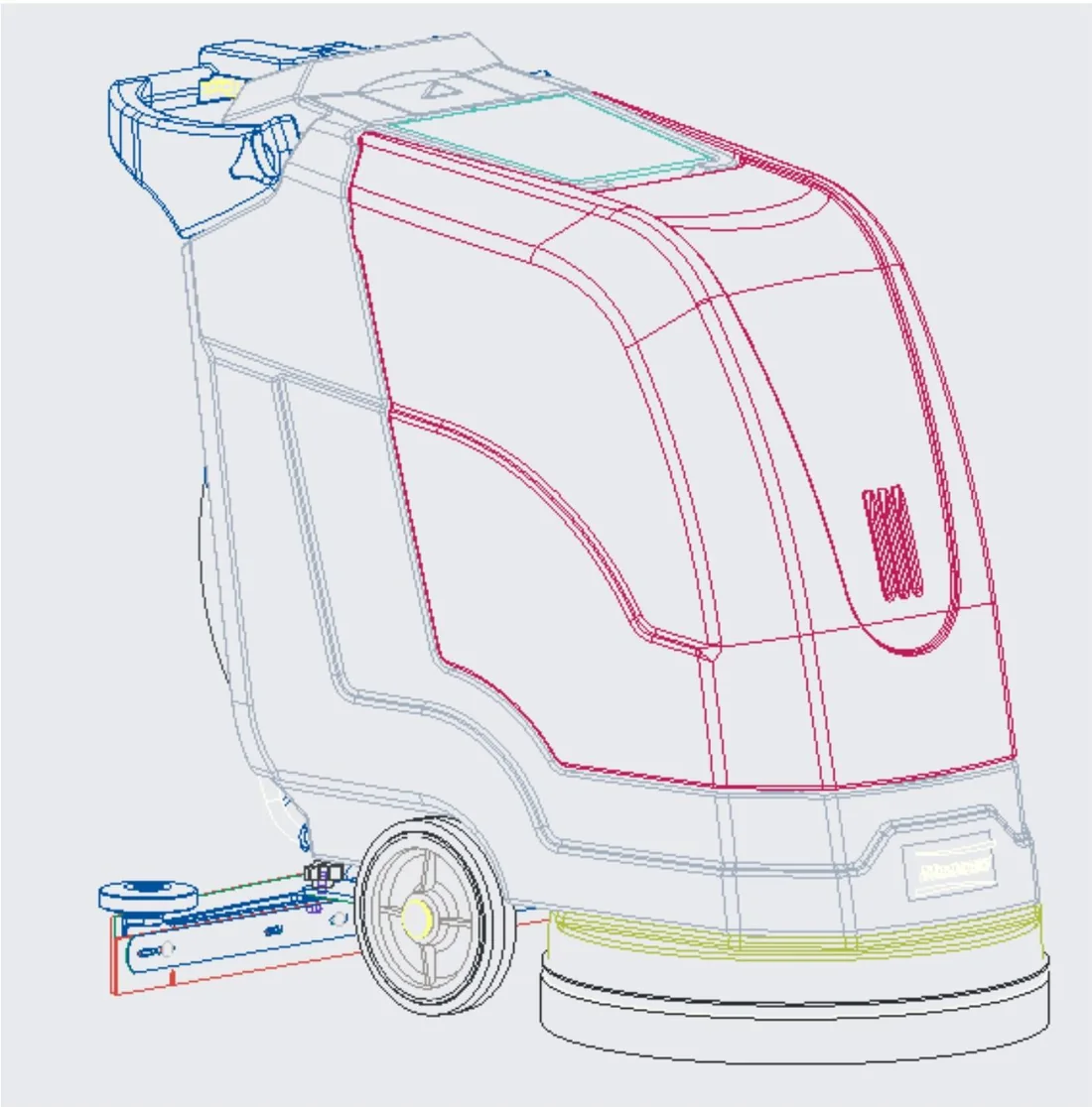CAD drawing: Scrubber — side section