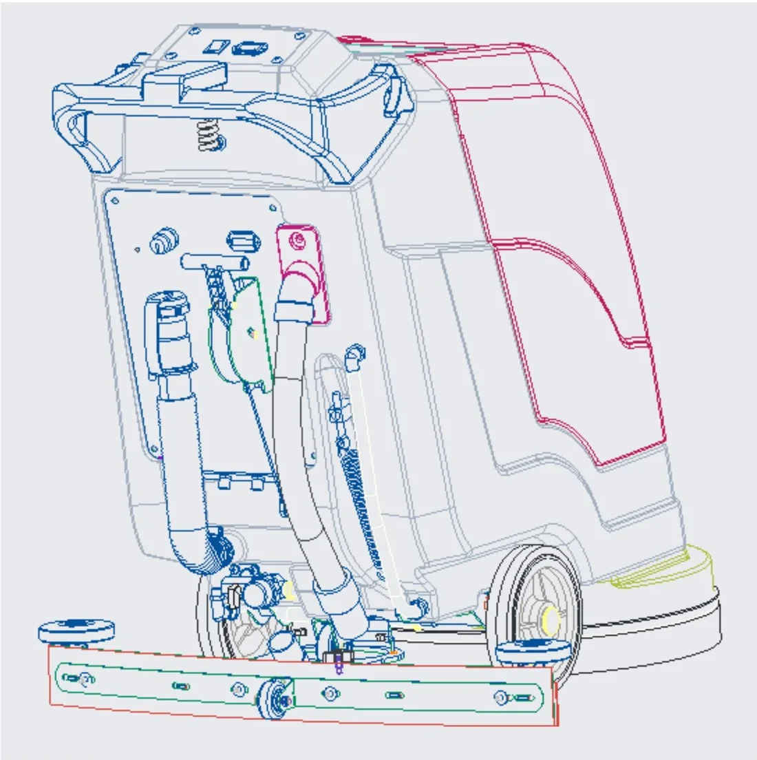 CAD drawing: Scrubber — internals