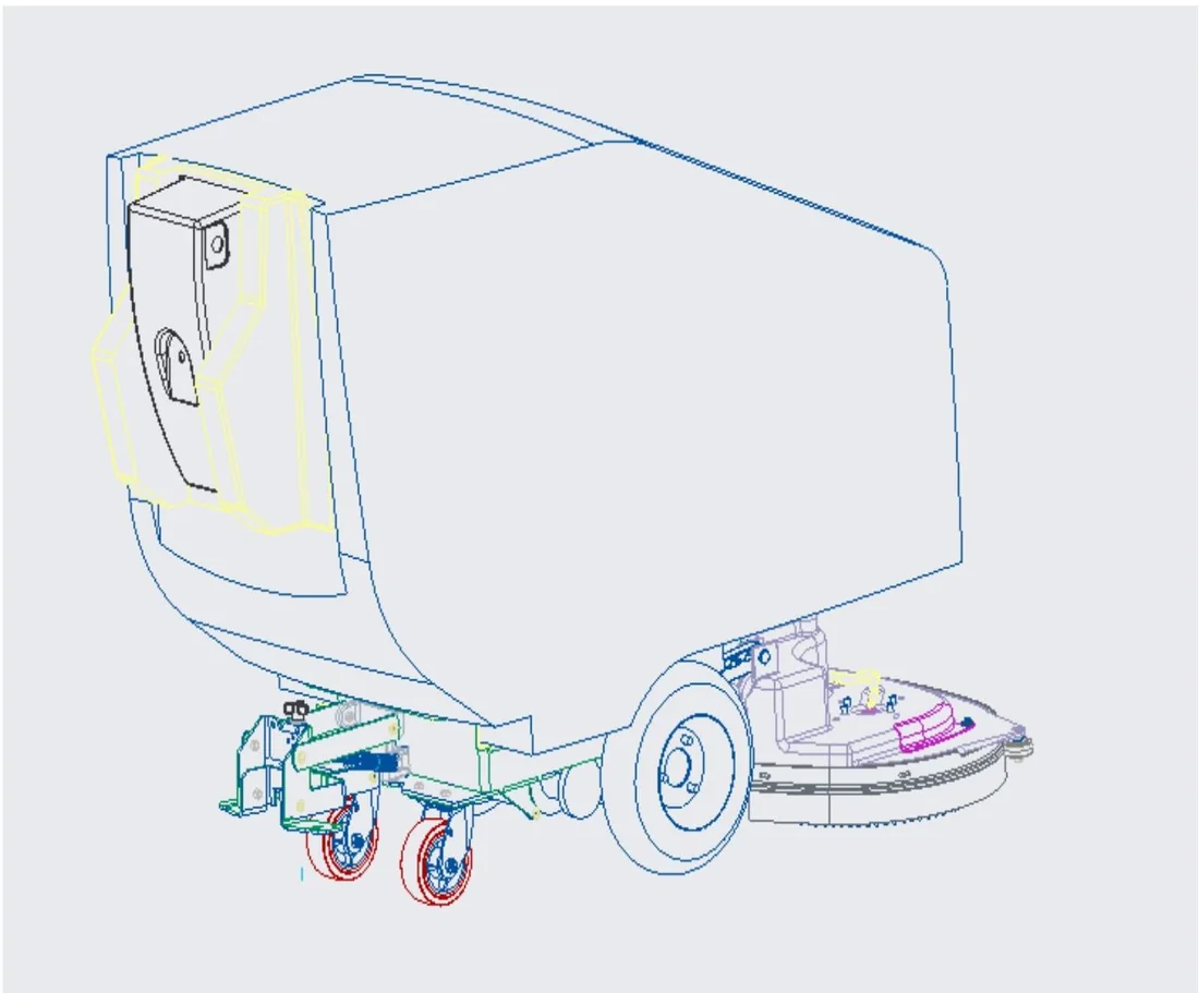 CAD drawing: Chassis layout