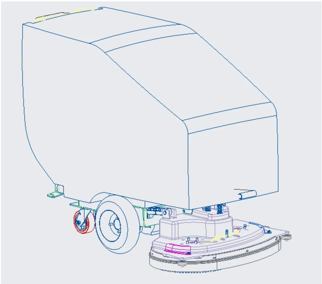 CAD drawing: Drive assembly