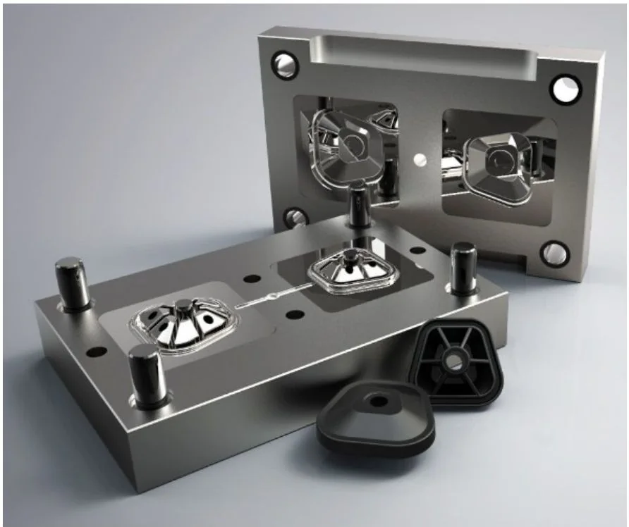 Open injection moulding tool
