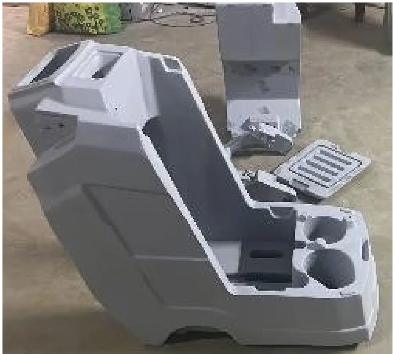Grey prototype machine housing