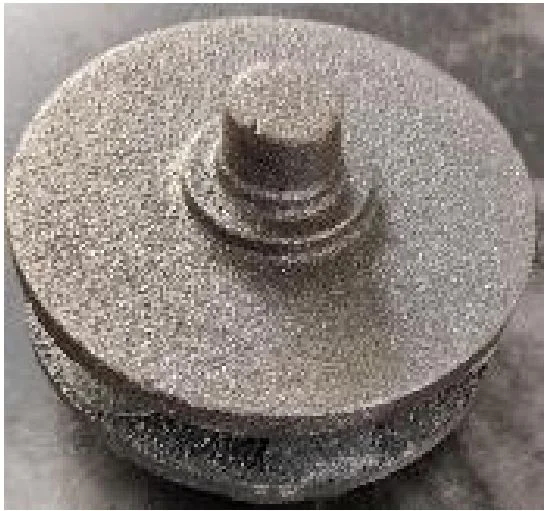 Sand cast metal pulley