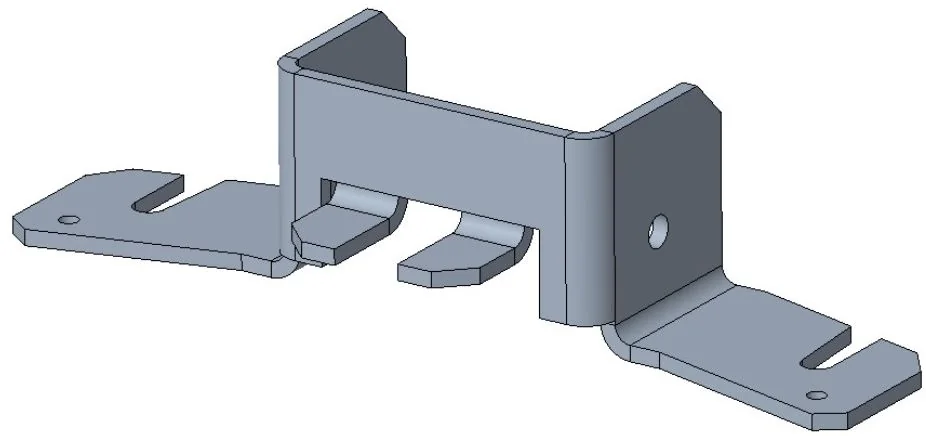 Welded sheet metal mount