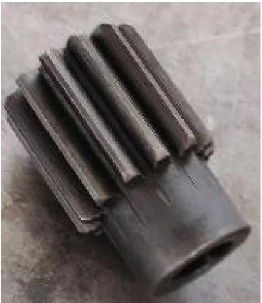 Splined machined component
