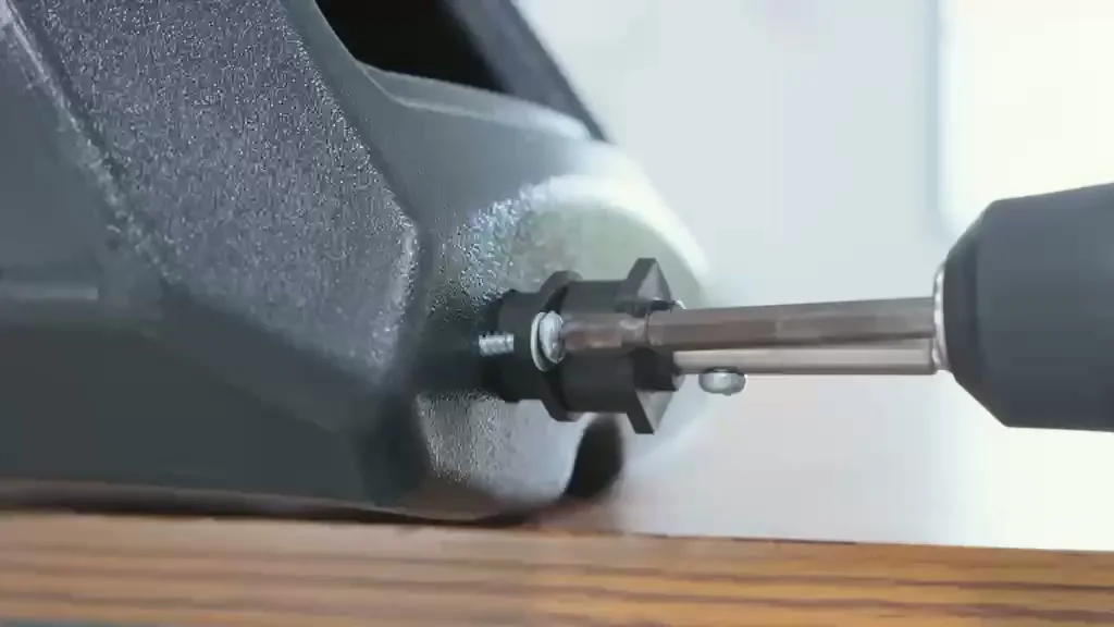 Operator fastening components on a DIMA machine