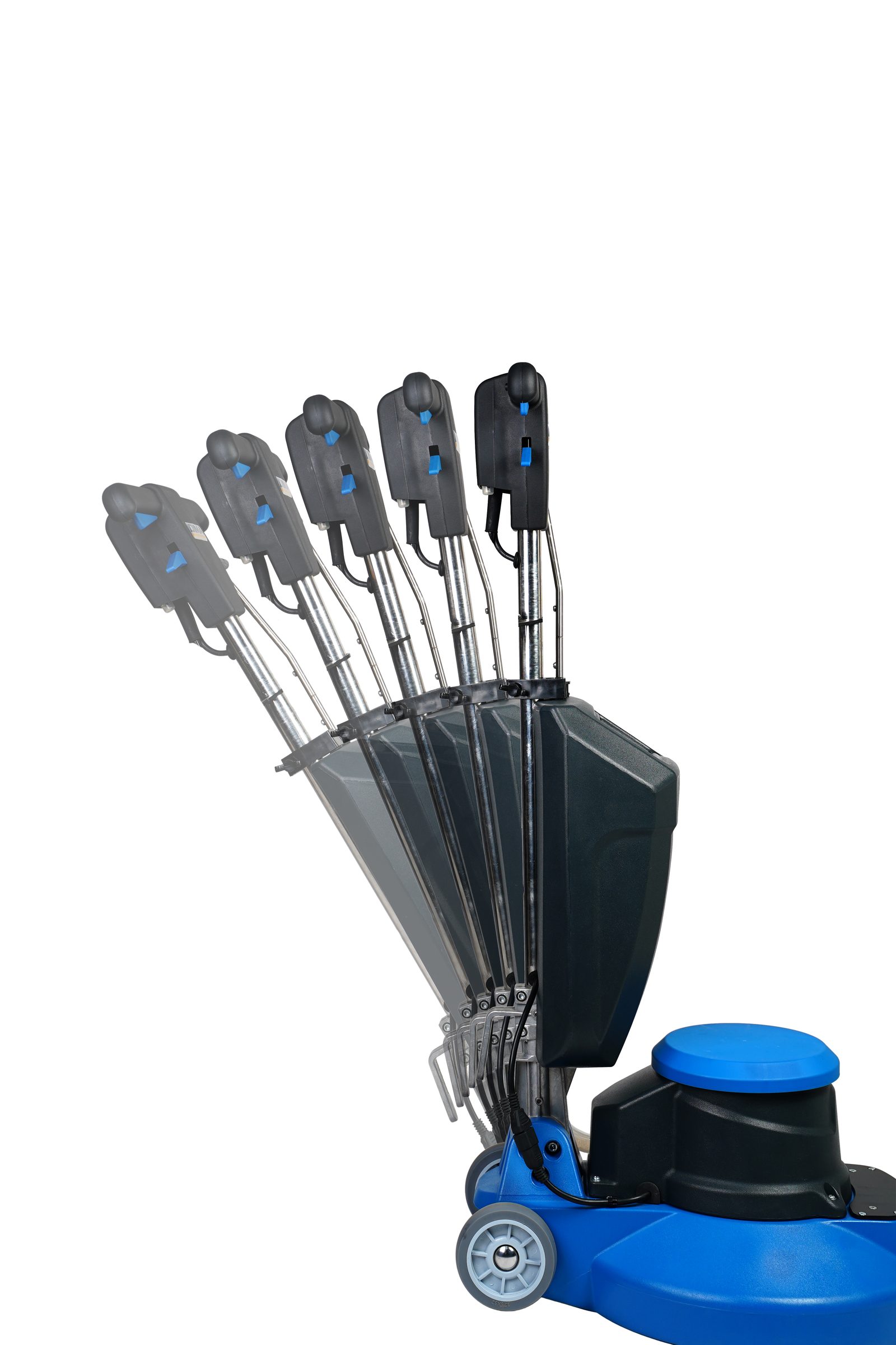 Handle adjustment positions of the DIMA Scrubber DS 43